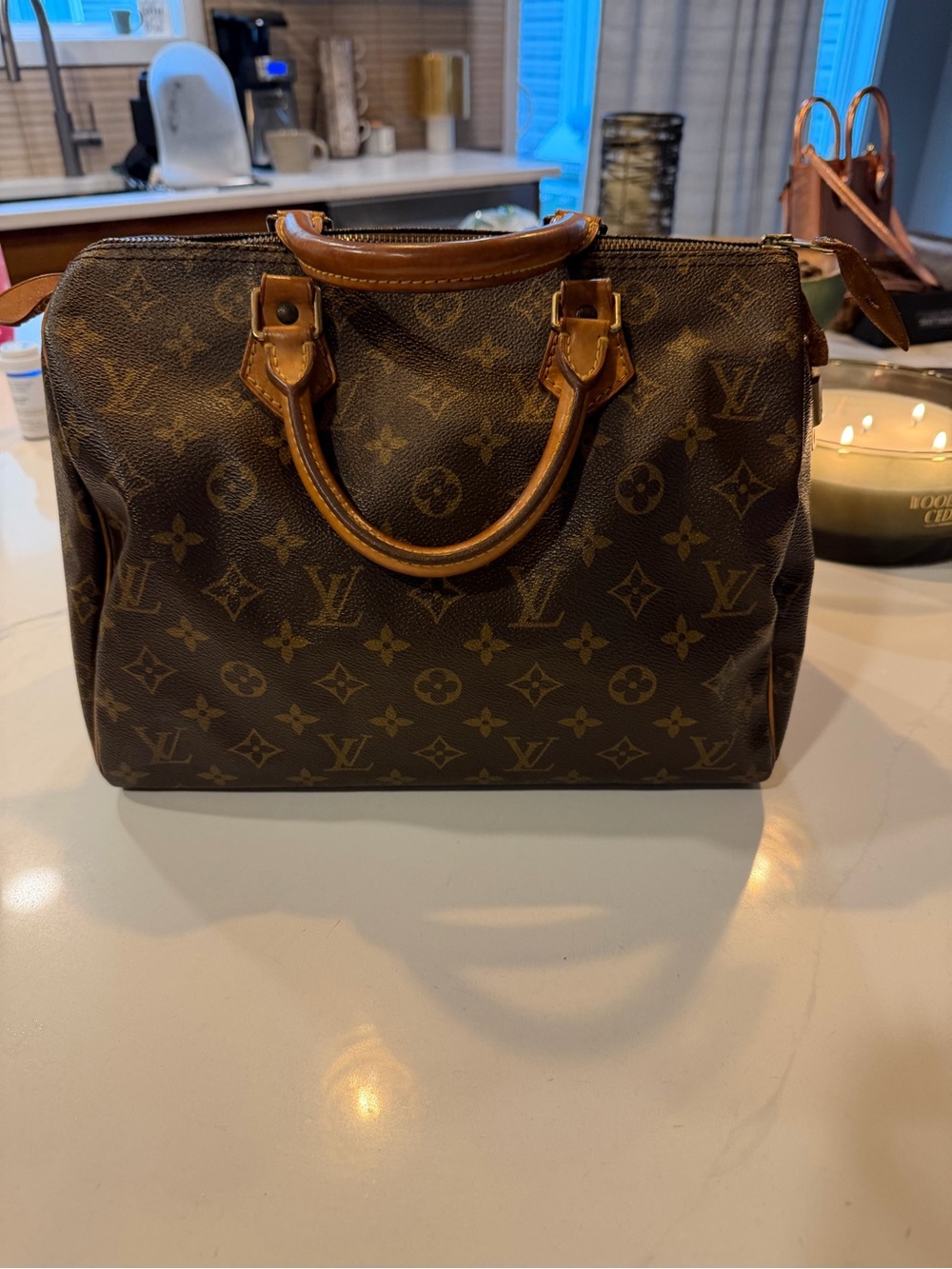Louis Vuitton Monogram Speedy 30 -style Top Handle Bag - Brown & Tan